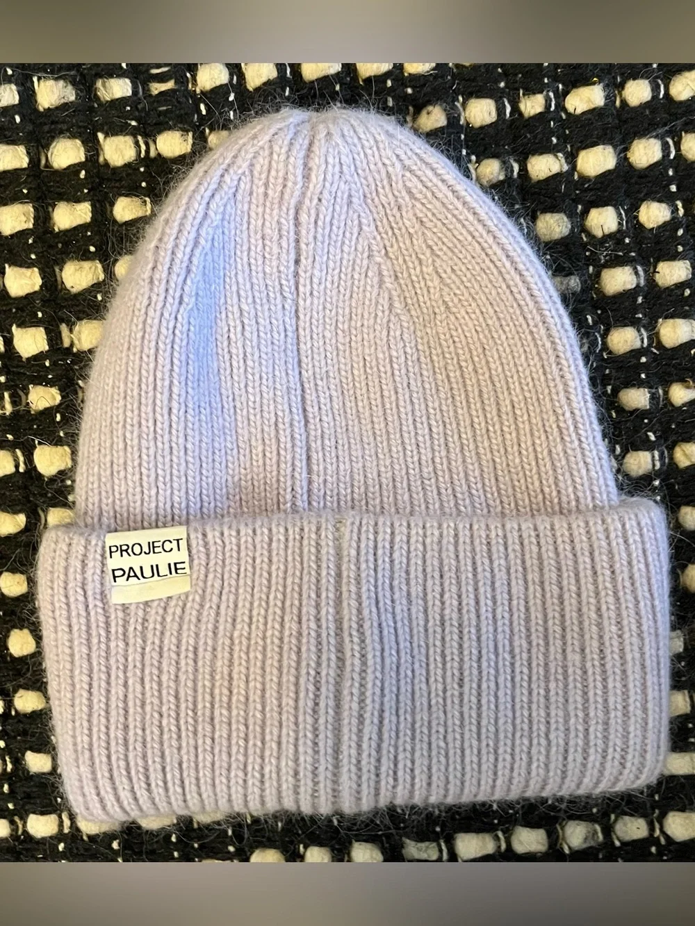 Billy Bamboo Project Paulie Lavender Angora Knit Beanie
